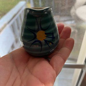 Vintage San Isidro Ceramic Mini Creamer Toothpick Holder Vajilla Hotel 2 3/8”.